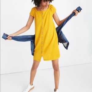 Texture and Thread Cap Sleeve Dress